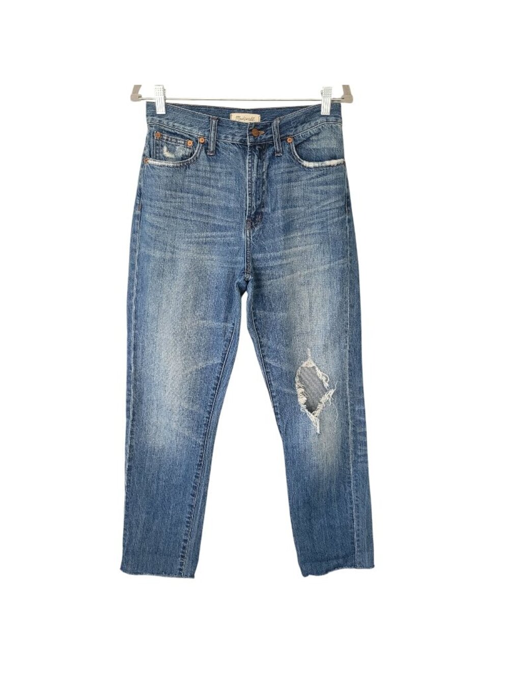 Madewell The Perfect Summer Jean Womens Size 28 Blue High Rise Distressed